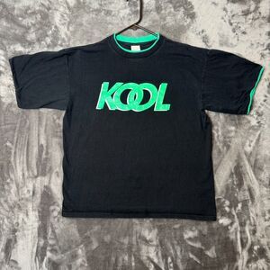 Vintage 1990s Kool Cigarettes Center Logo T-Shirt Black Size Large